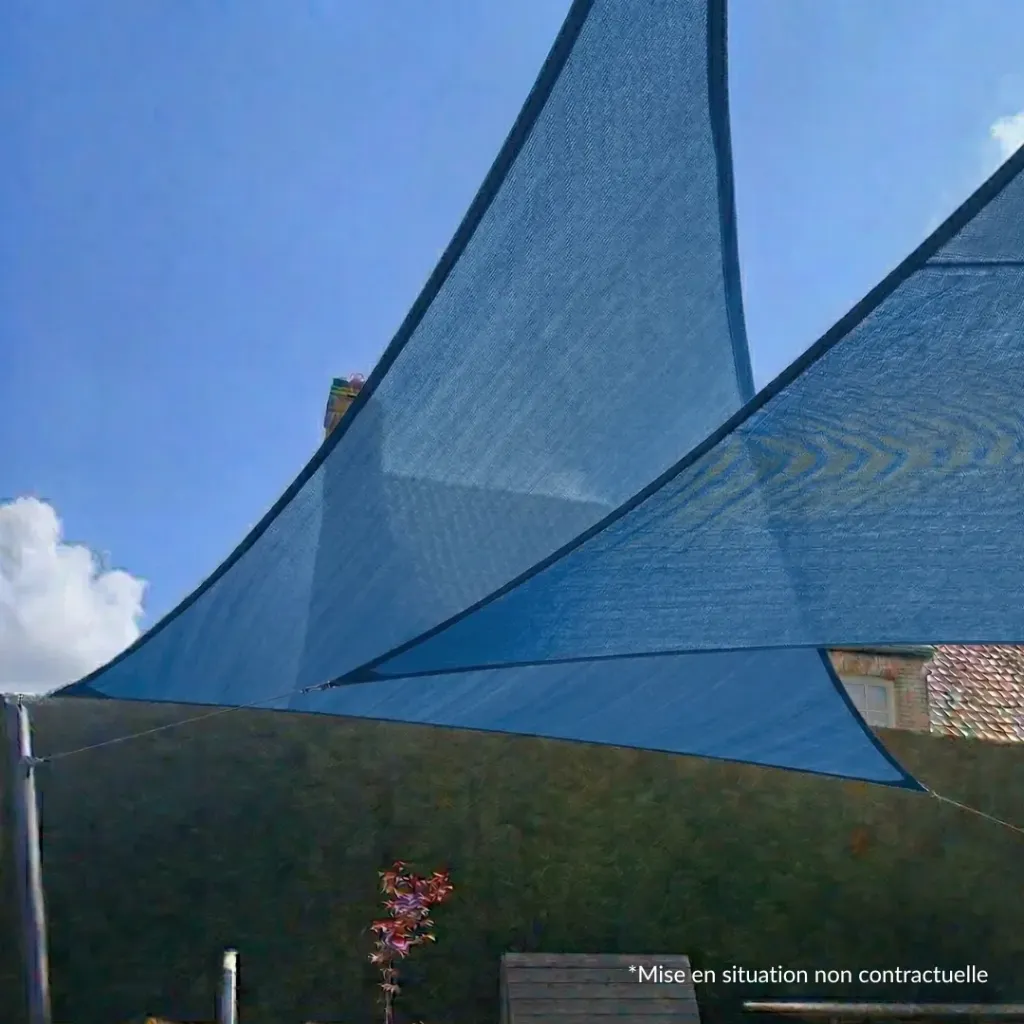 Zeil AUSTRAL 340 - Windbestendig - Triangle BLUE SKY (400*400*400 (6M2))
