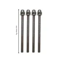 Lot de 4 tiges filetées