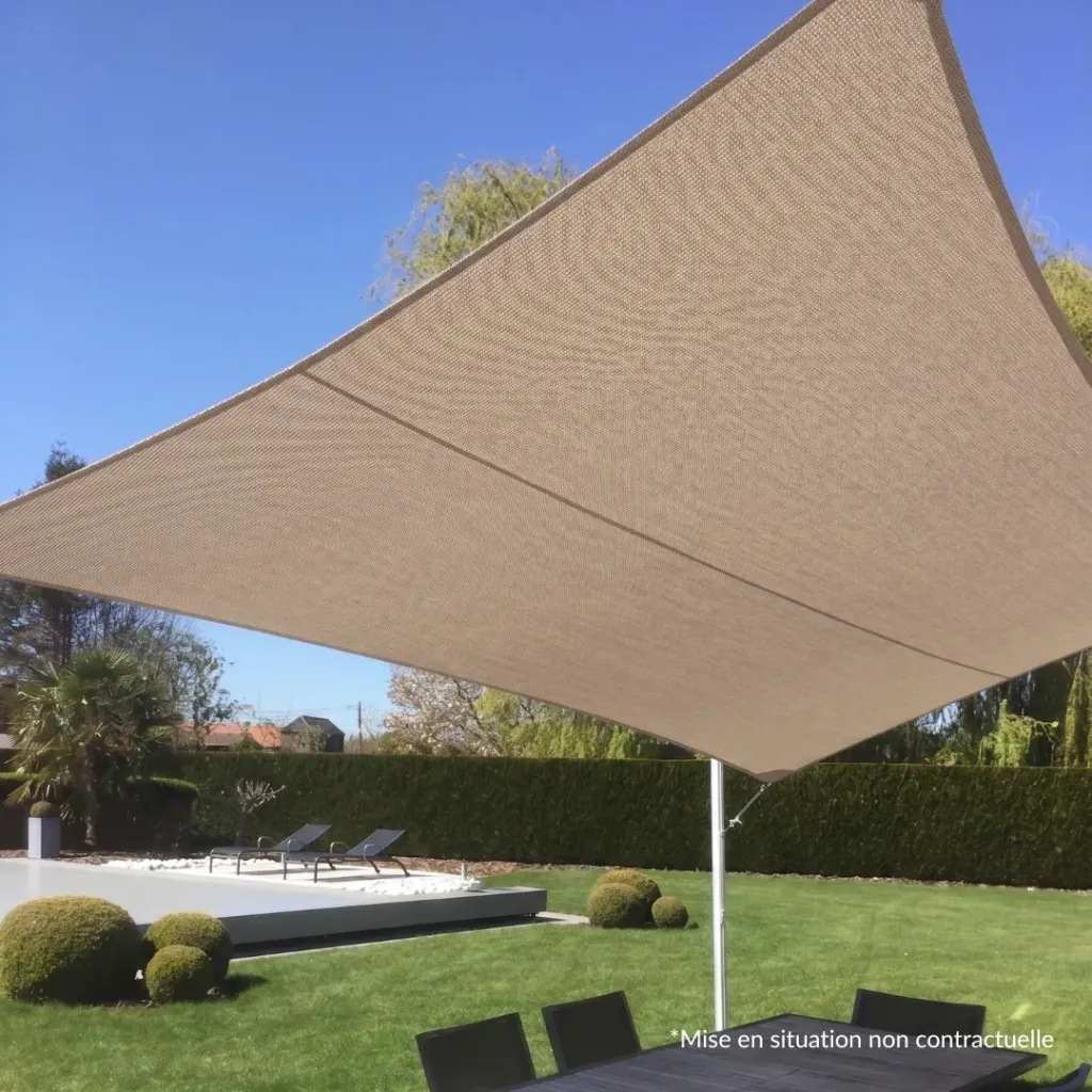 Sail ACRYLIC 275 - Water-repellent - Rectangle INTEGRAL  (400*300 (10M2))