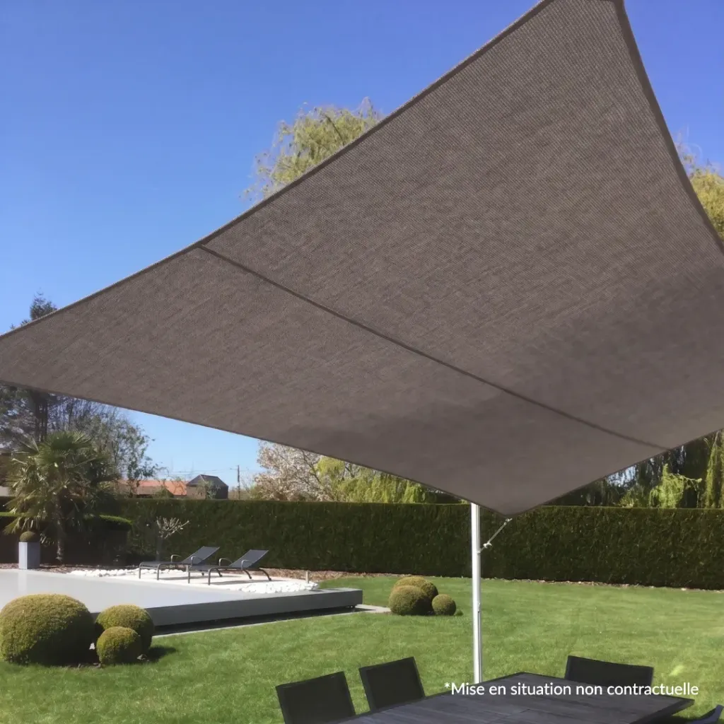 Voile ACRYLIC 275 - Déperlante - Rectangle TAUPE CHINE (300*400 (11.2M2))